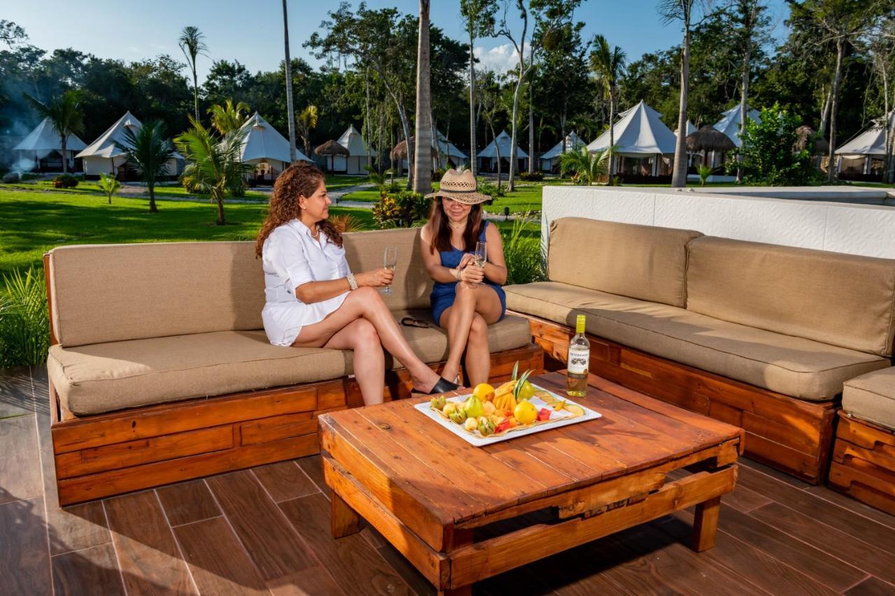 Hotel Xakluum Eco Glampings à Puerto Morelos Extérieur photo