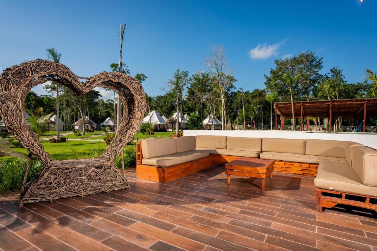 Hotel Xakluum Eco Glampings à Puerto Morelos Extérieur photo