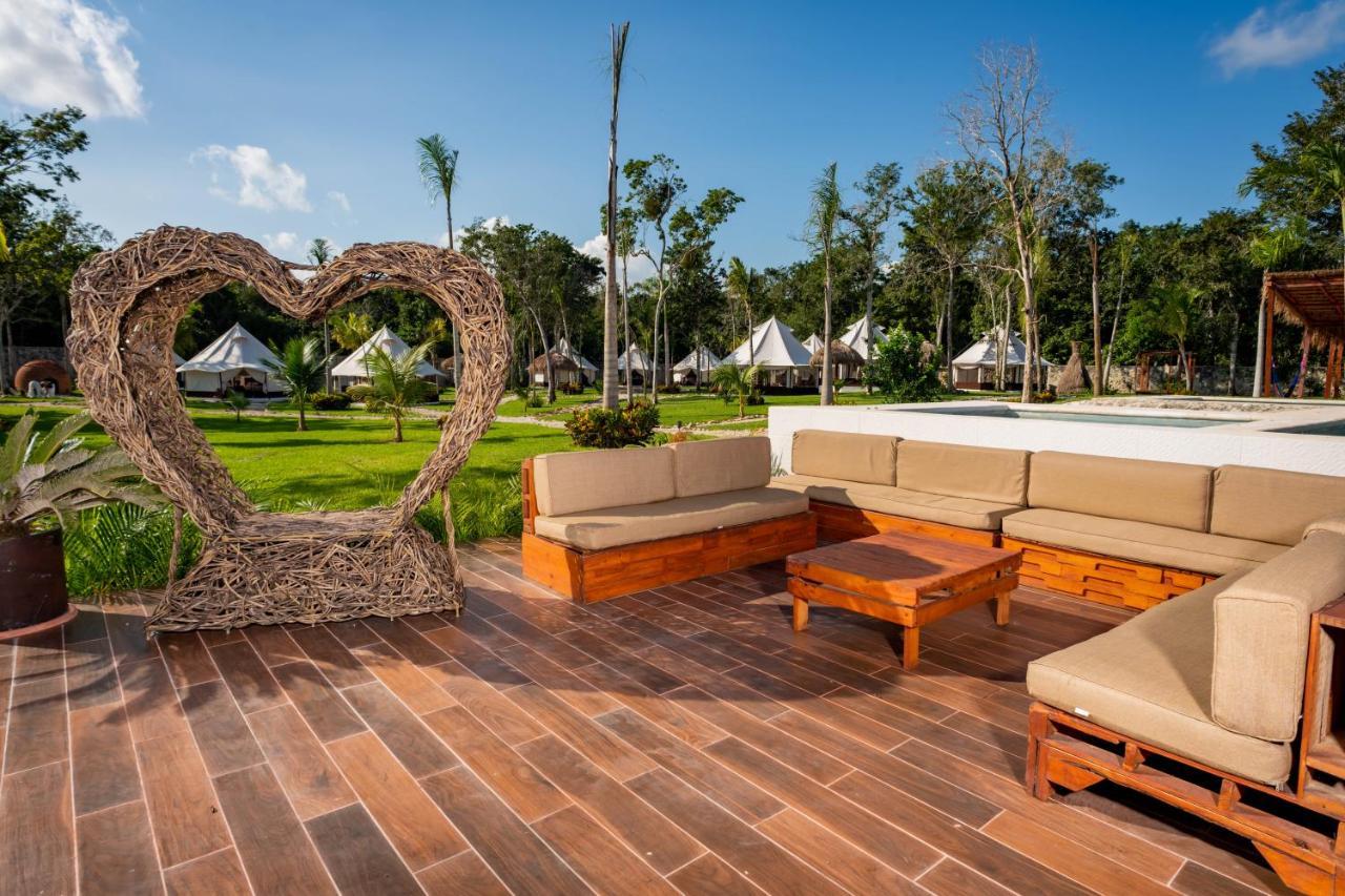 Hotel Xakluum Eco Glampings à Puerto Morelos Extérieur photo
