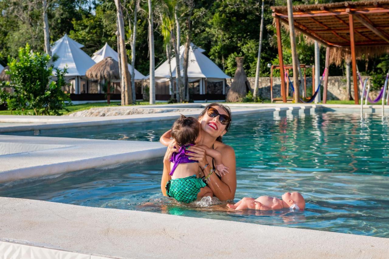 Hotel Xakluum Eco Glampings à Puerto Morelos Extérieur photo