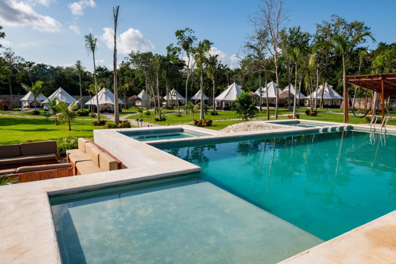 Hotel Xakluum Eco Glampings à Puerto Morelos Extérieur photo