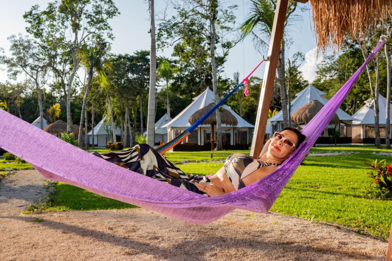 Hotel Xakluum Eco Glampings à Puerto Morelos Extérieur photo