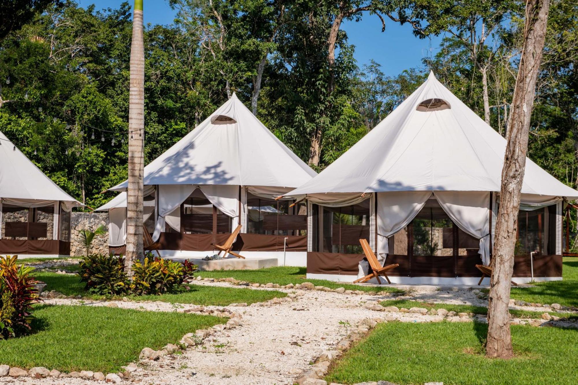 Hotel Xakluum Eco Glampings à Puerto Morelos Extérieur photo